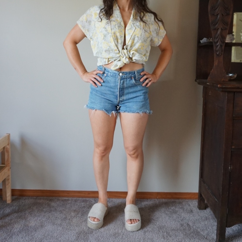Vintage 80s Japanese Kimono Vest Blouse Size 13